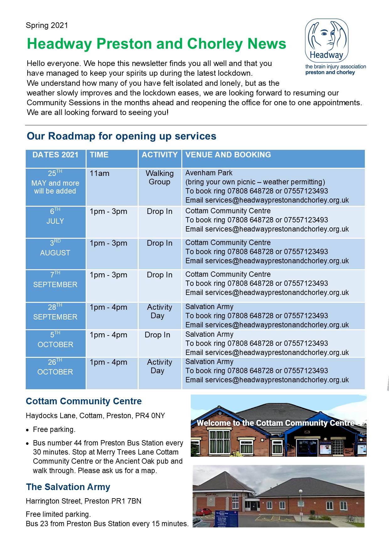 Headway Preston Spring News